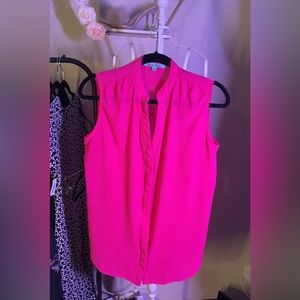 EUC Alice Blue pink colored button up size L